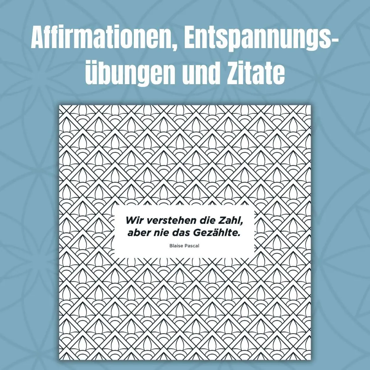 Bild: 9783735883100 | Geometrische Muster | Einfach ausmalen und entspannen | Natascha Pitz