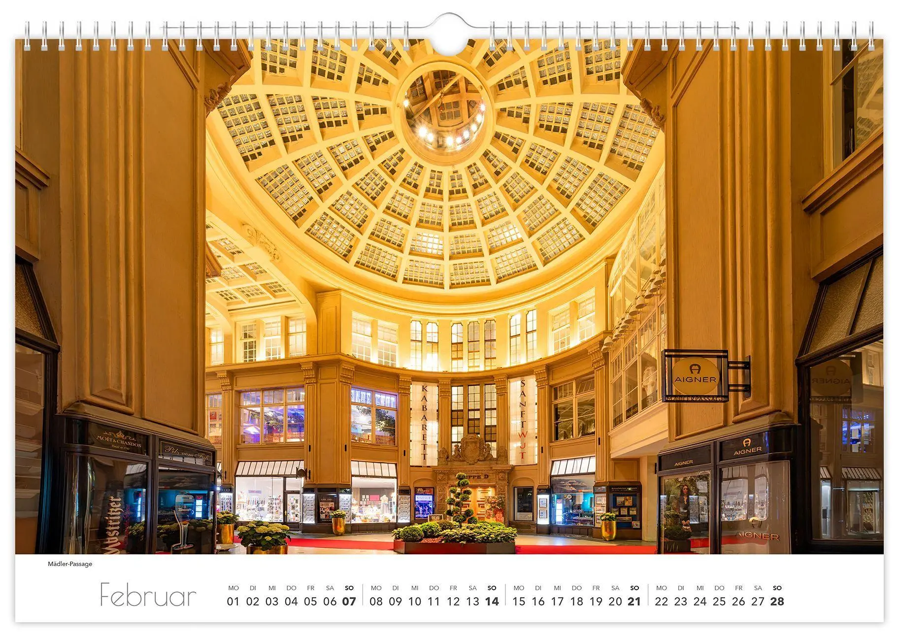 Bild: 9783912303100 | Kalender Leipzig 2027 | 45 x 30 cm weißes Kalendarium | Peter Schubert