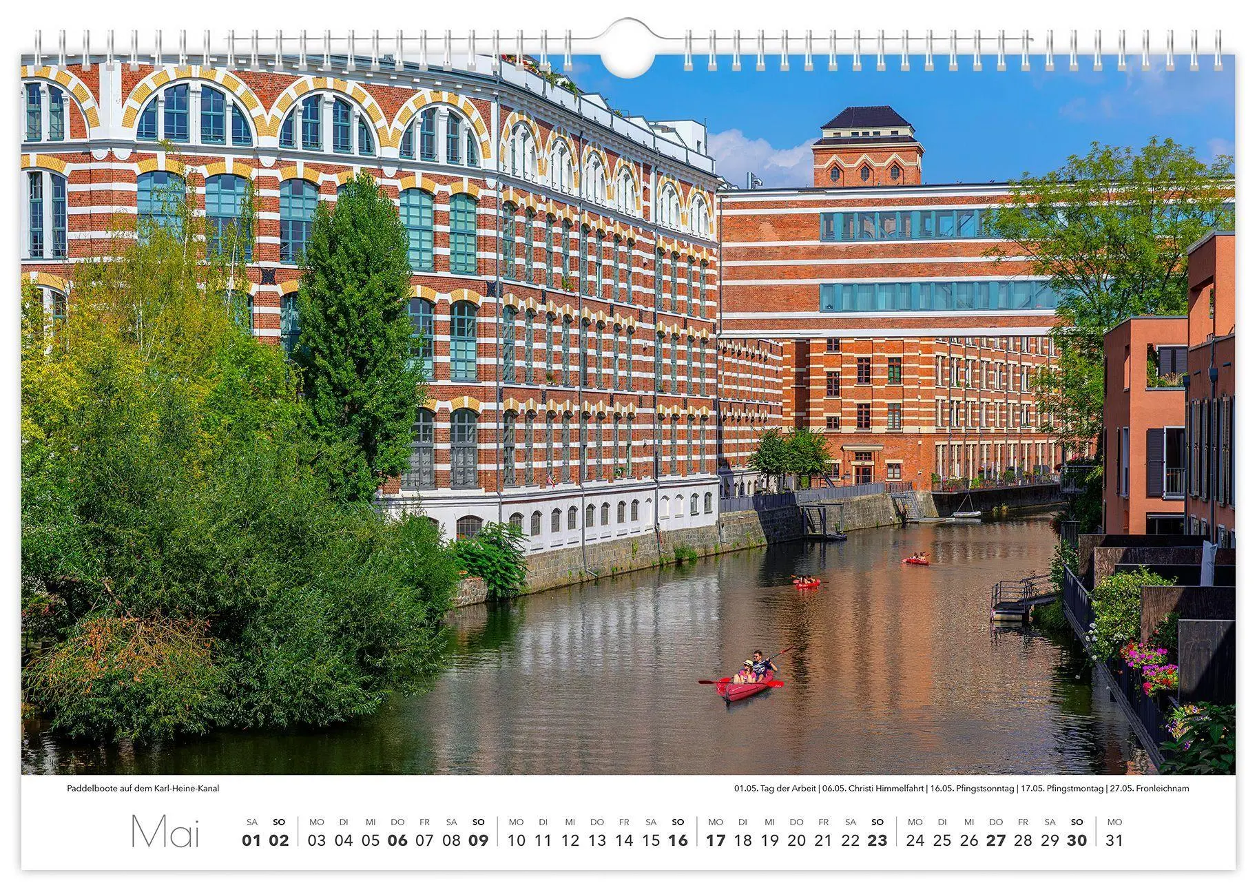 Bild: 9783912303100 | Kalender Leipzig 2027 | 45 x 30 cm weißes Kalendarium | Peter Schubert