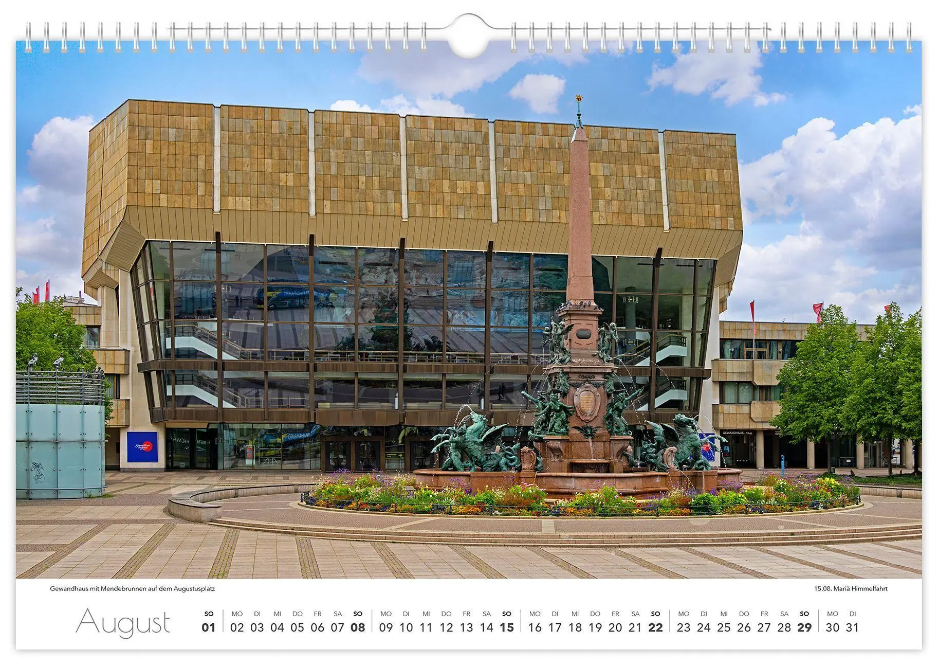 Bild: 9783912303100 | Kalender Leipzig 2027 | 45 x 30 cm weißes Kalendarium | Peter Schubert