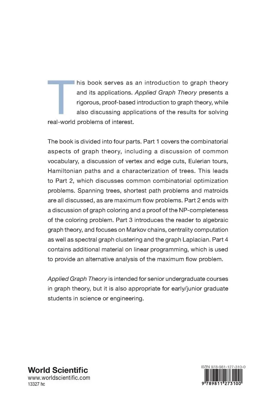 Rückseite: 9789811273100 | APPLIED GRAPH THEORY | Christopher Griffin | Buch | Englisch | 2023