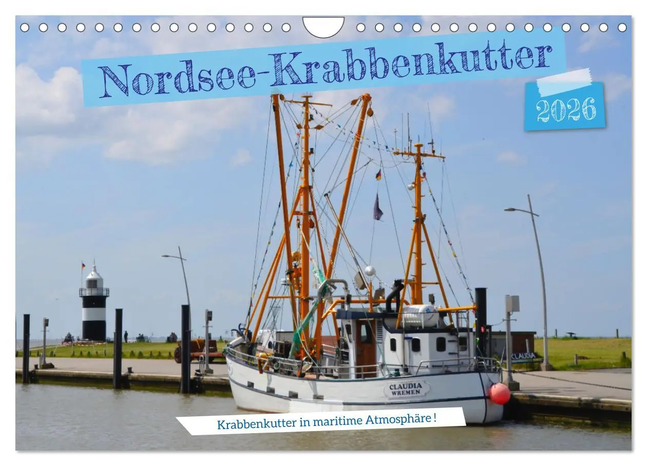 Cover: 9783457373200 | Nordsee-Krabbenkutter (Wandkalender 2026 DIN A4 quer), CALVENDO...