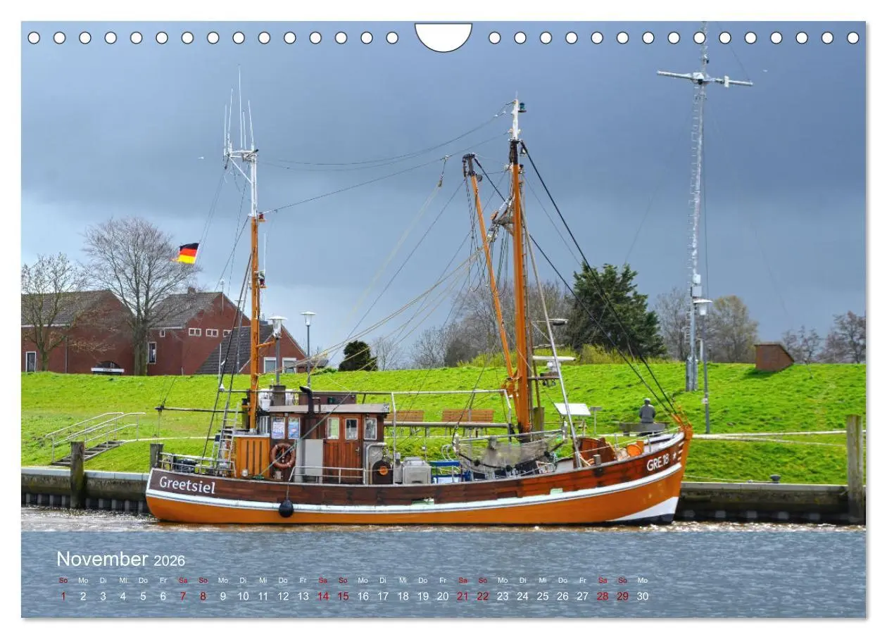 Bild: 9783457373200 | Nordsee-Krabbenkutter (Wandkalender 2026 DIN A4 quer), CALVENDO...