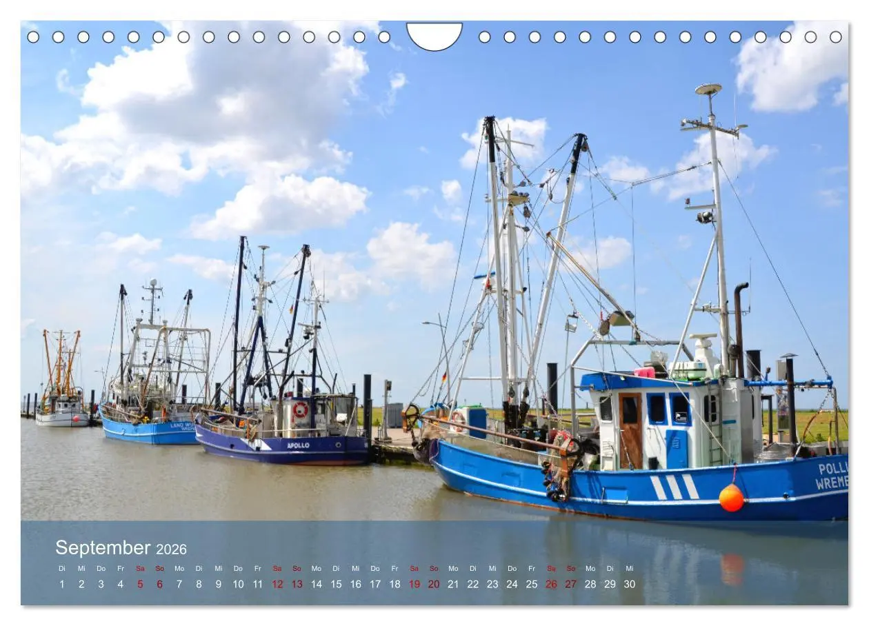 Bild: 9783457373200 | Nordsee-Krabbenkutter (Wandkalender 2026 DIN A4 quer), CALVENDO...