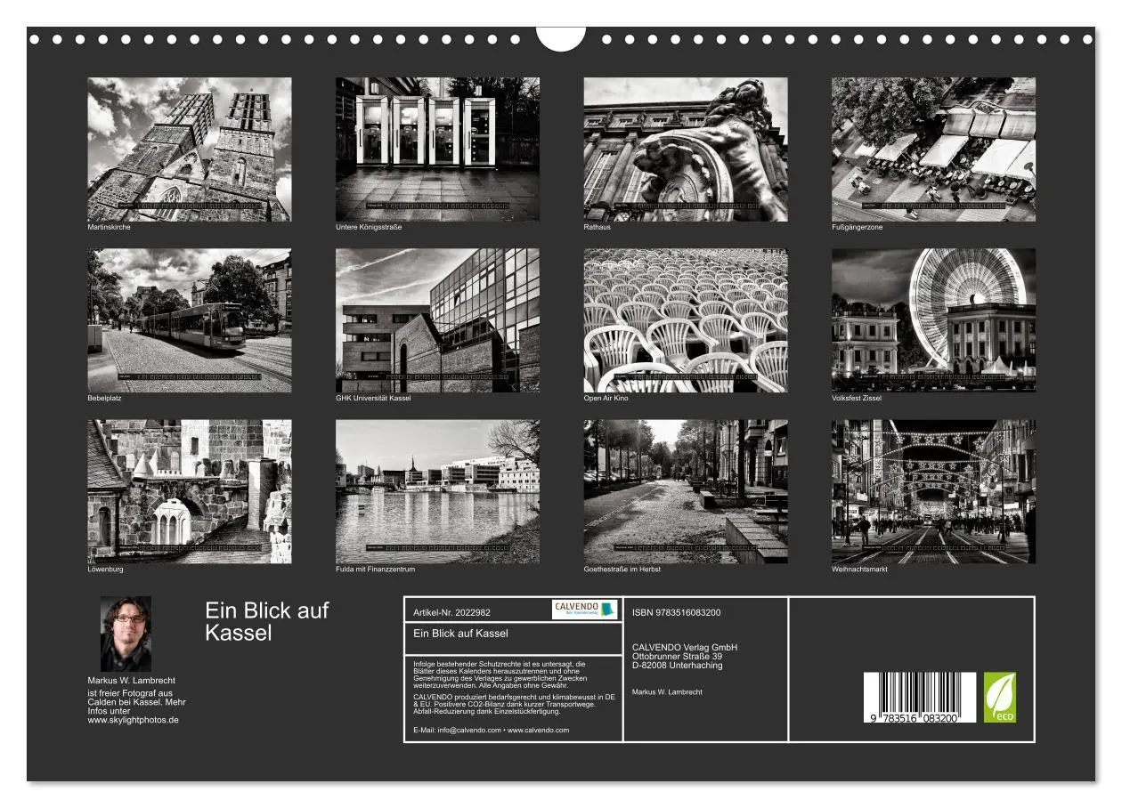 Bild: 9783516083200 | Ein Blick auf Kassel (Wandkalender 2026 DIN A3 quer), CALVENDO...