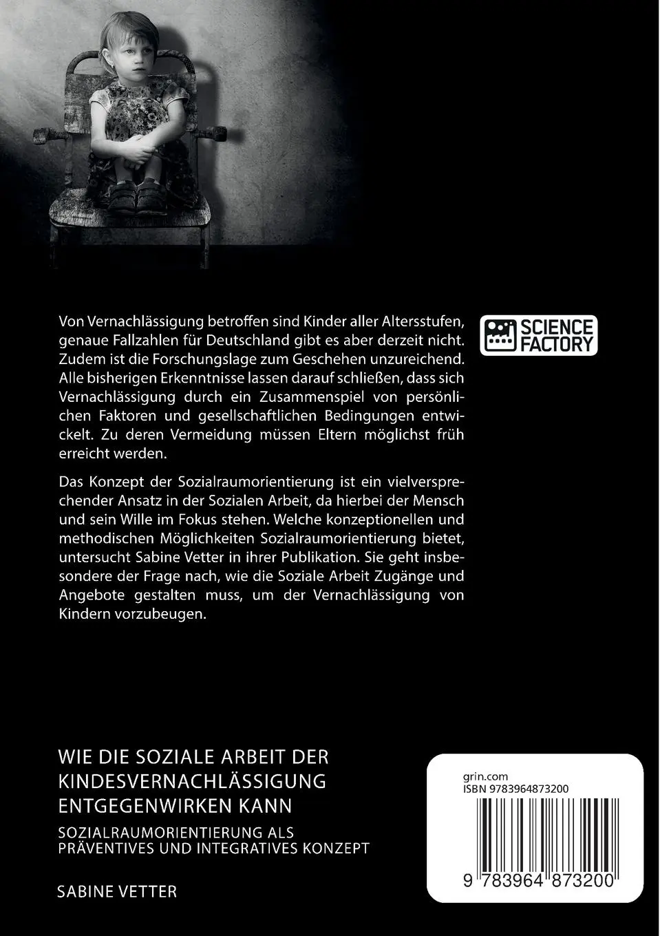 Rückseite: 9783964873200 | Wie die Soziale Arbeit der Kindesvernachlässigung entgegenwirken...