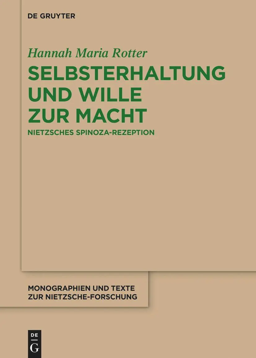 Cover: 9783110763300 | Selbsterhaltung und Wille zur Macht | Nietzsches Spinoza-Rezeption