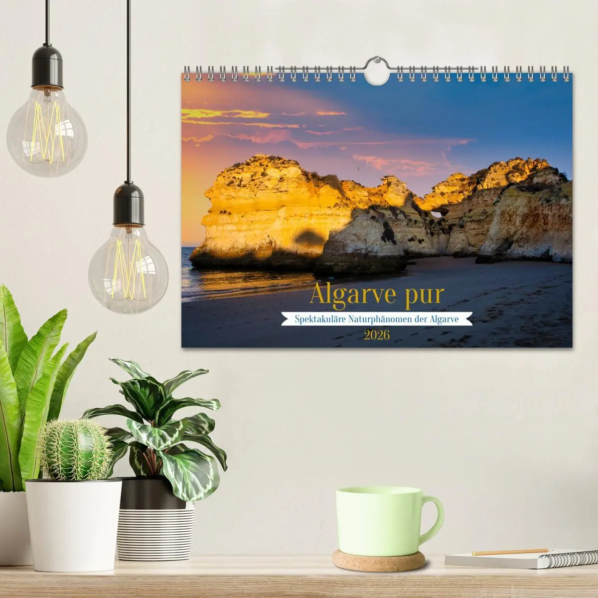 Bild: 9783457363300 | Algarve pur (Wandkalender 2026 DIN A4 quer), CALVENDO Monatskalender
