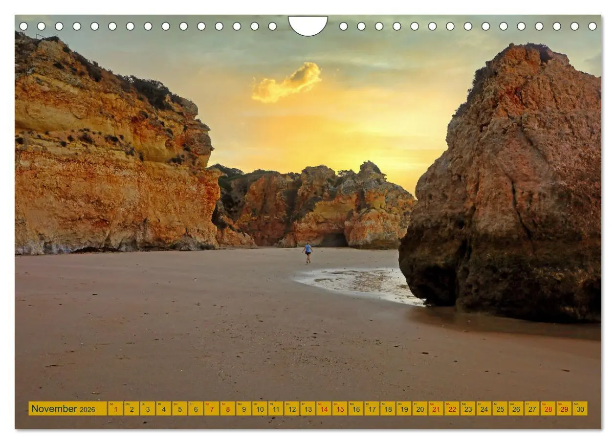 Bild: 9783457363300 | Algarve pur (Wandkalender 2026 DIN A4 quer), CALVENDO Monatskalender