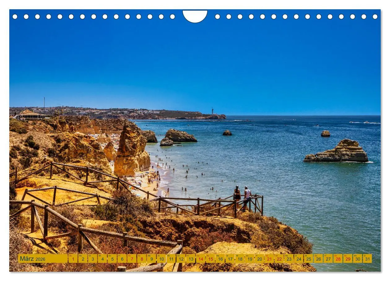 Bild: 9783457363300 | Algarve pur (Wandkalender 2026 DIN A4 quer), CALVENDO Monatskalender