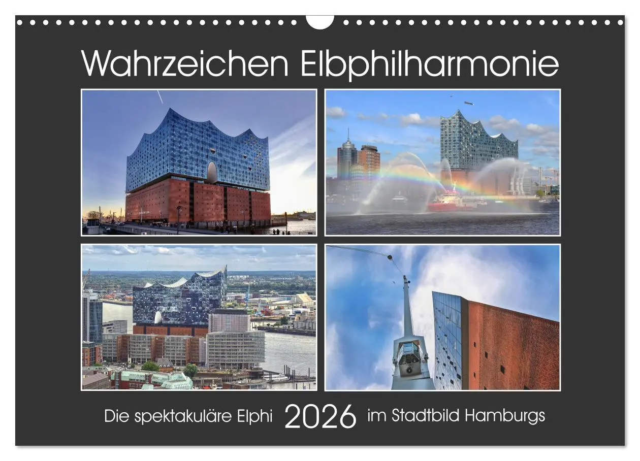 Cover: 9783457503300 | Wahrzeichen Elbphilharmonie (Wandkalender 2026 DIN A3 quer),...