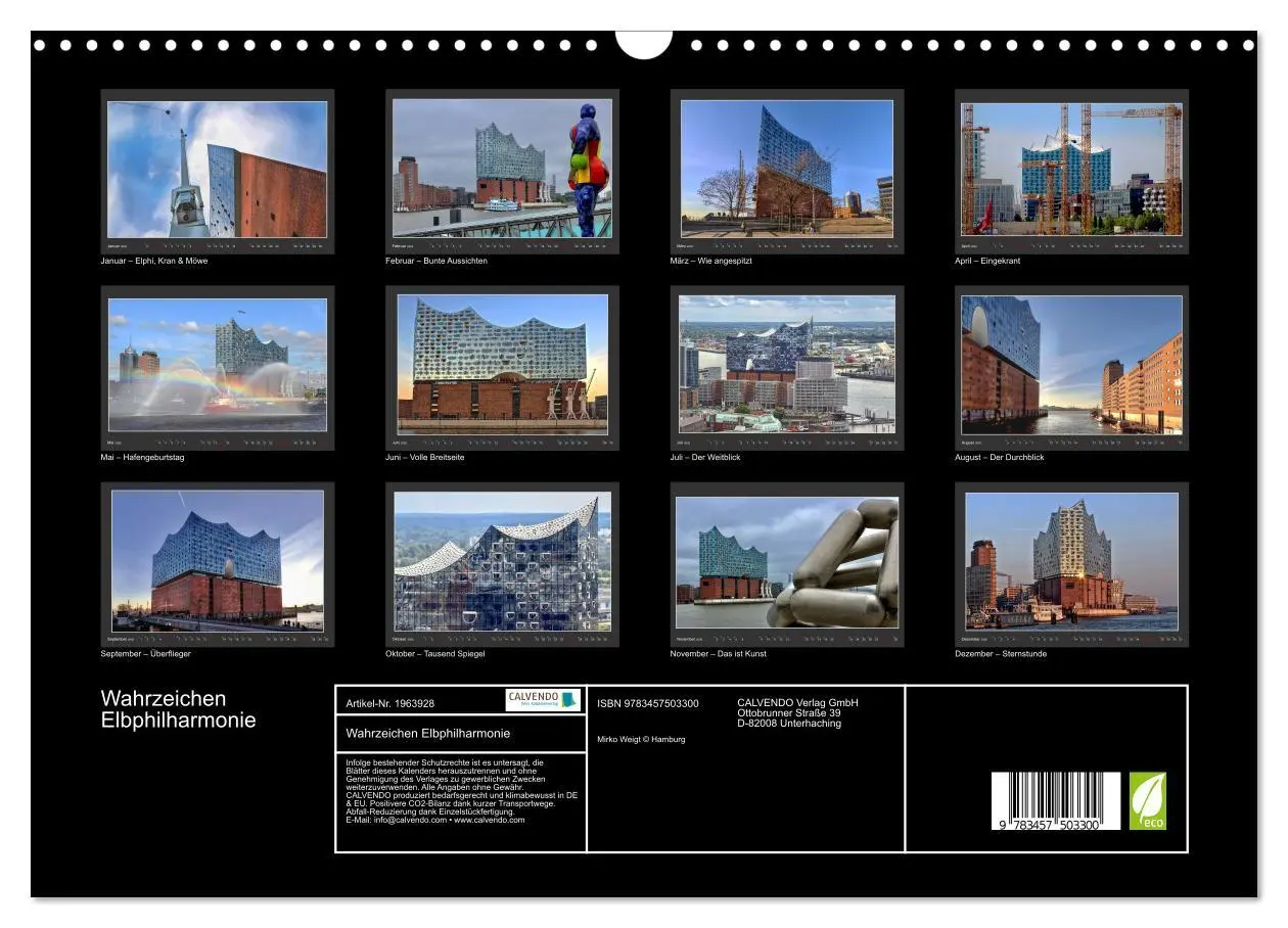 Bild: 9783457503300 | Wahrzeichen Elbphilharmonie (Wandkalender 2026 DIN A3 quer),...
