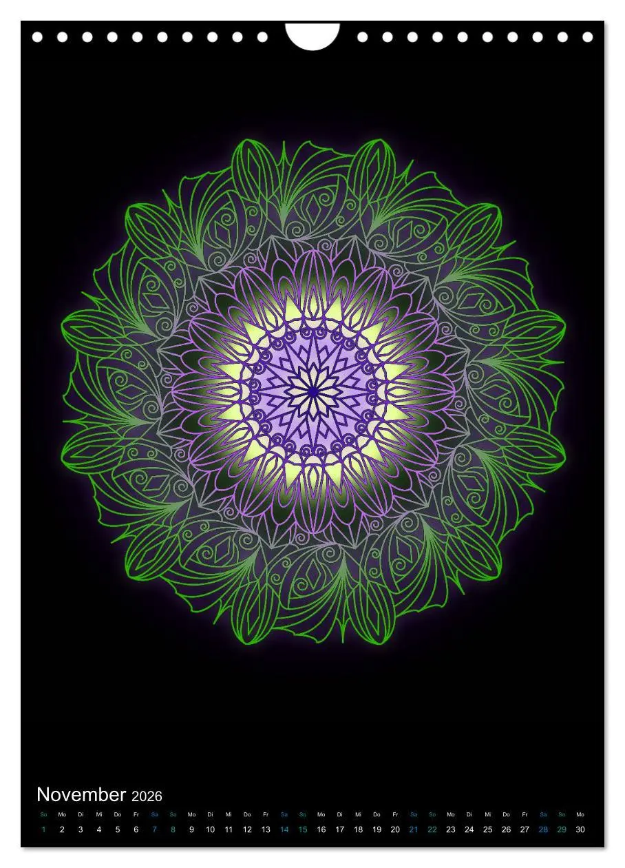 Bild: 9783516383300 | Mandala-Kalender 2026 (Wandkalender 2026 DIN A4 hoch), CALVENDO...