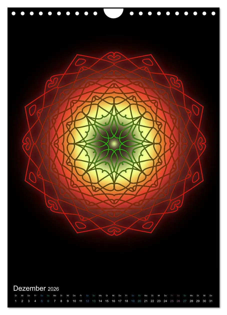 Bild: 9783516383300 | Mandala-Kalender 2026 (Wandkalender 2026 DIN A4 hoch), CALVENDO...