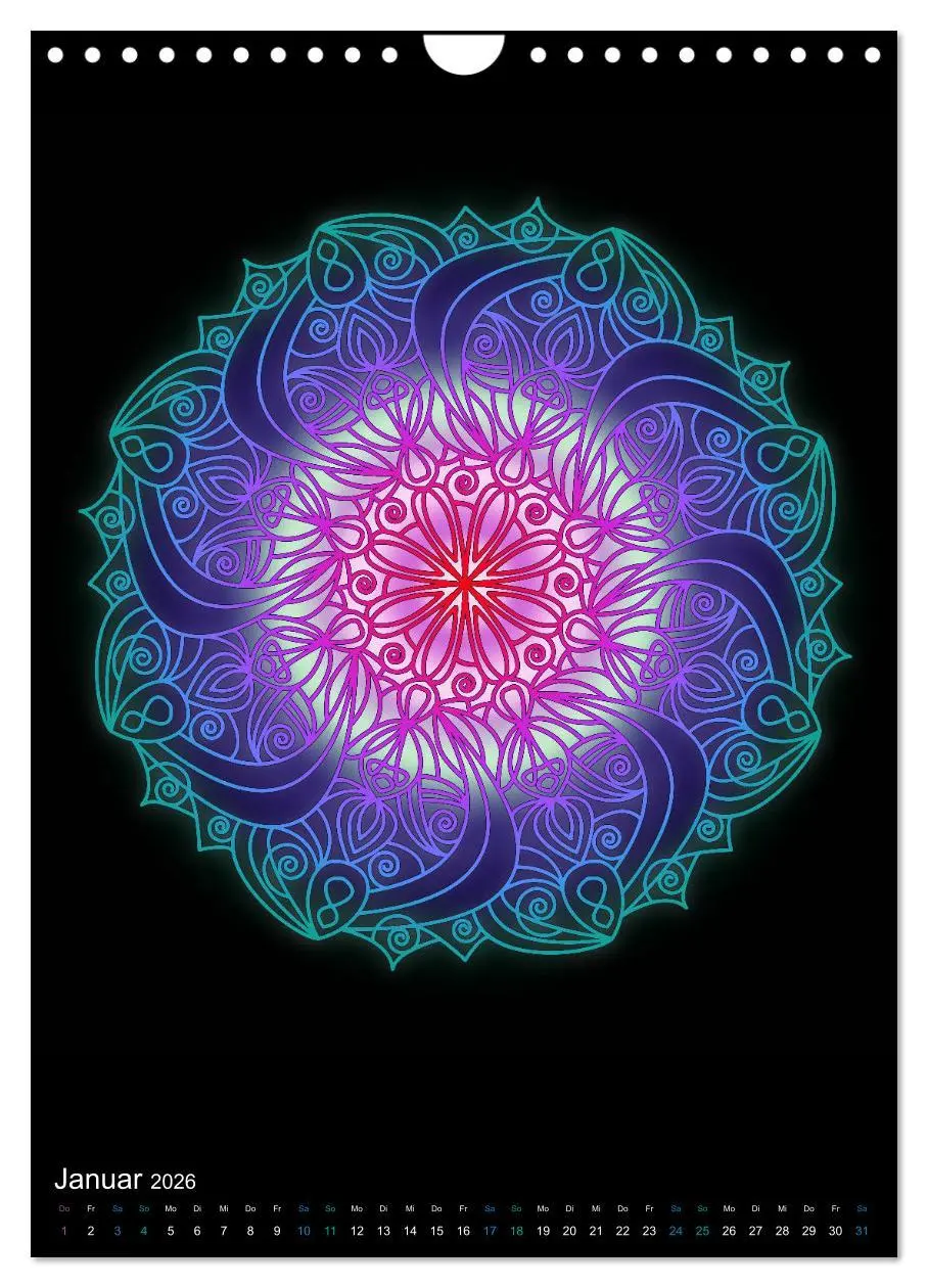 Bild: 9783516383300 | Mandala-Kalender 2026 (Wandkalender 2026 DIN A4 hoch), CALVENDO...