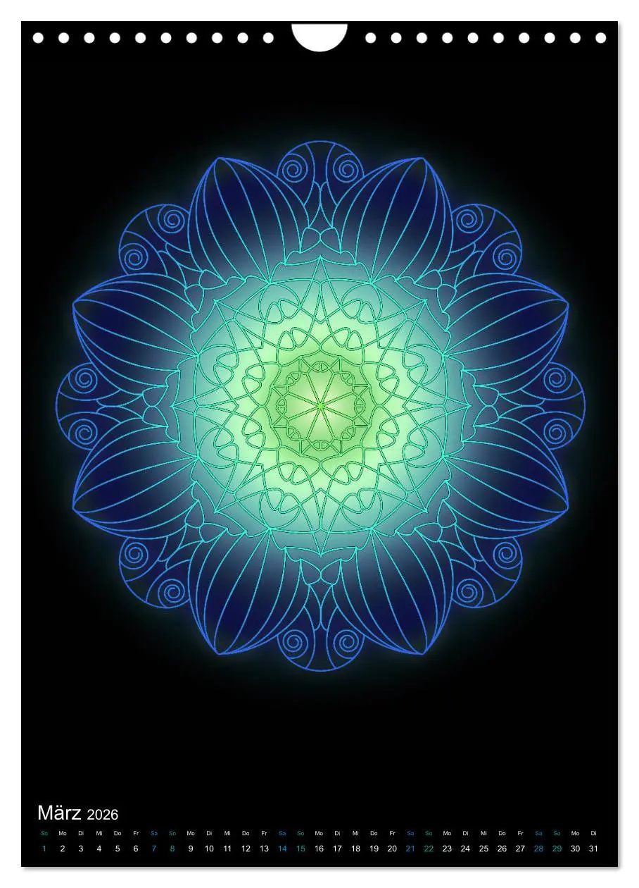 Bild: 9783516383300 | Mandala-Kalender 2026 (Wandkalender 2026 DIN A4 hoch), CALVENDO...