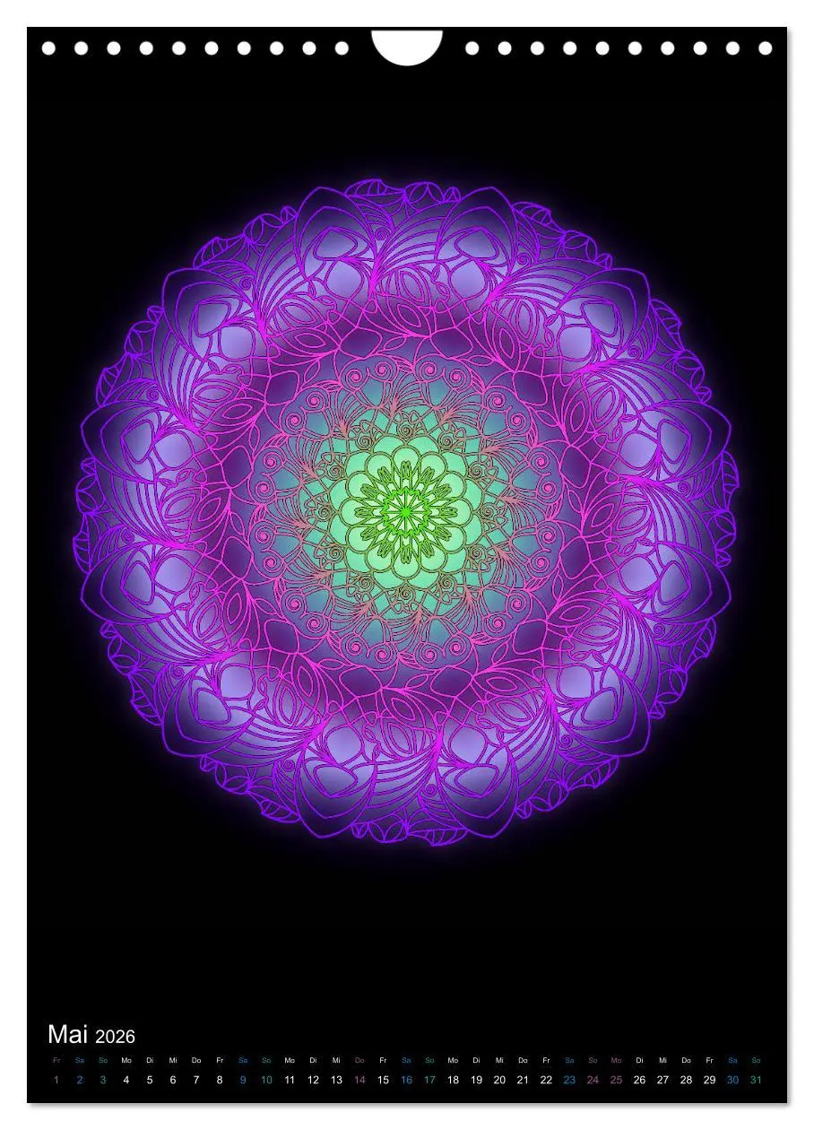 Bild: 9783516383300 | Mandala-Kalender 2026 (Wandkalender 2026 DIN A4 hoch), CALVENDO...