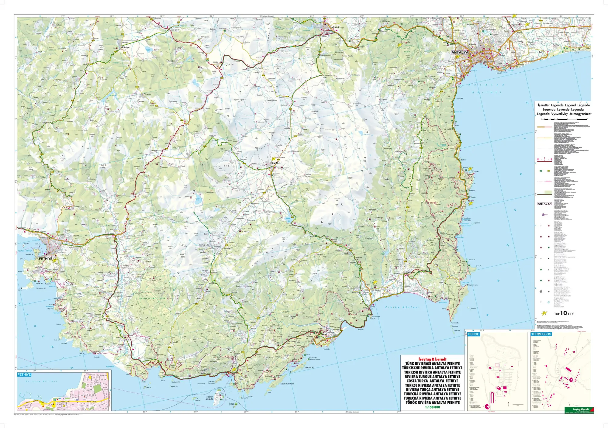 Bild: 9783707903300 | Türkische Riviera 1 : 150 000. Auto- und Freizeitkarte | KG | Deutsch