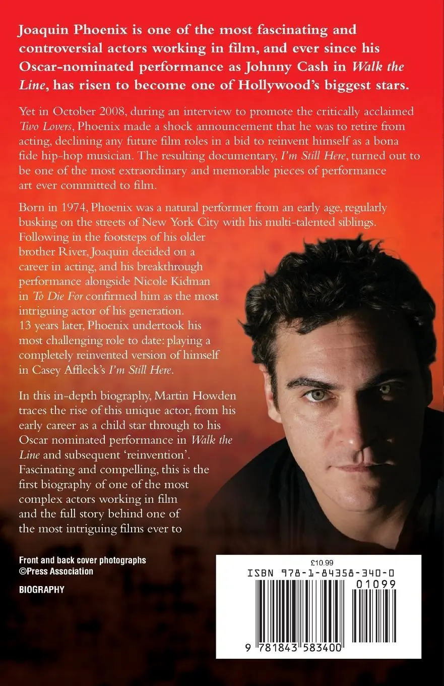 Rückseite: 9781843583400 | He's Still Here | The Biography of Joaquin Phoenix | Martin Howden