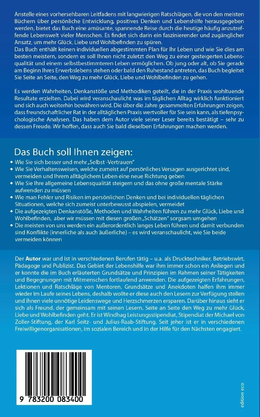 Rückseite: 9783200083400 | Die Prinzipien vom Sinn des Lebens | Bernhard Führer | Taschenbuch