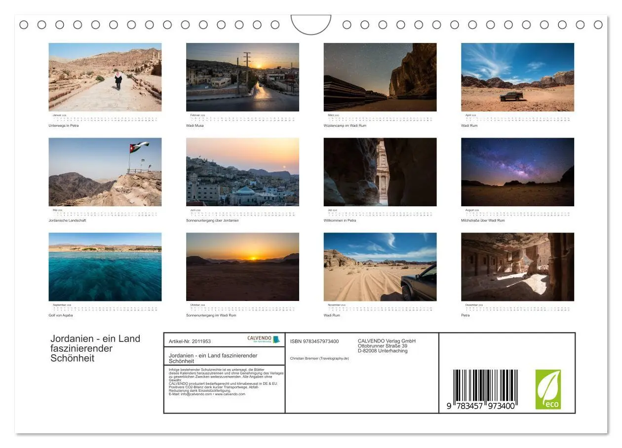 Bild: 9783457973400 | Jordanien - ein Land faszinierender Schönheit (Wandkalender 2026...