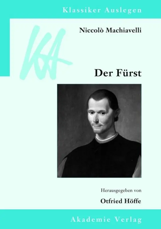 Cover: 9783050043500 | Niccolò Machiavelli: Der Fürst | Otfried Höffe | Buch | X | Deutsch
