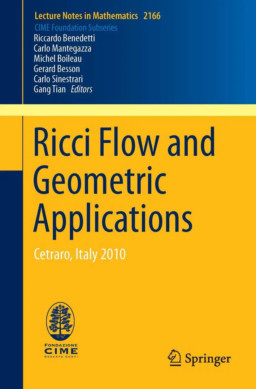 Cover: 9783319423500 | Ricci Flow and Geometric Applications | Cetraro, Italy 2010 | Buch