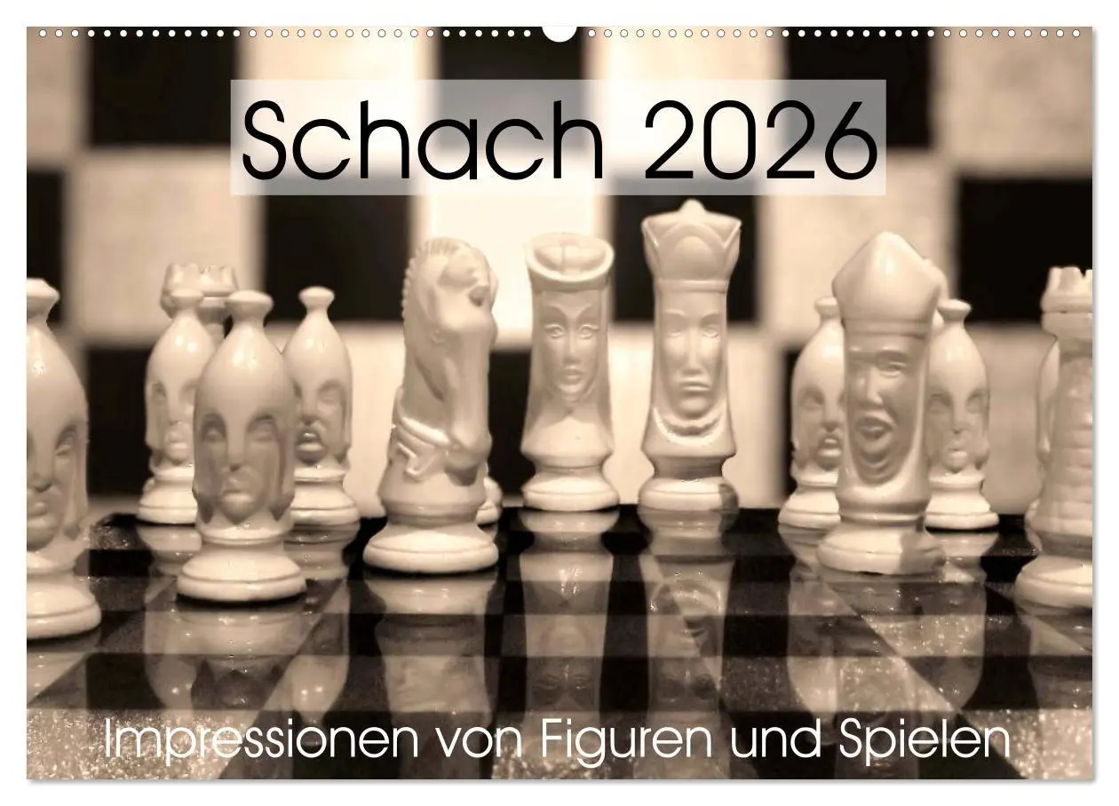 Cover: 9783457963500 | Schach 2026. Impressionen von Figuren und Spielen (Wandkalender...