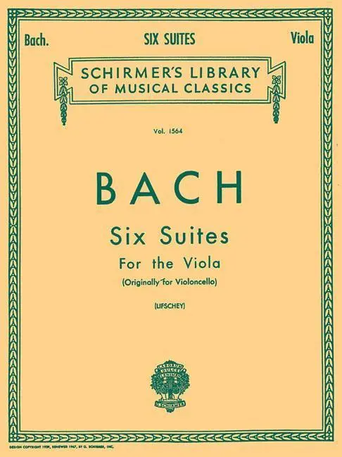 Cover: 73999733600 | 6 Suites | Schirmer Library of Classics Volume 1564 Viola Solo | Buch