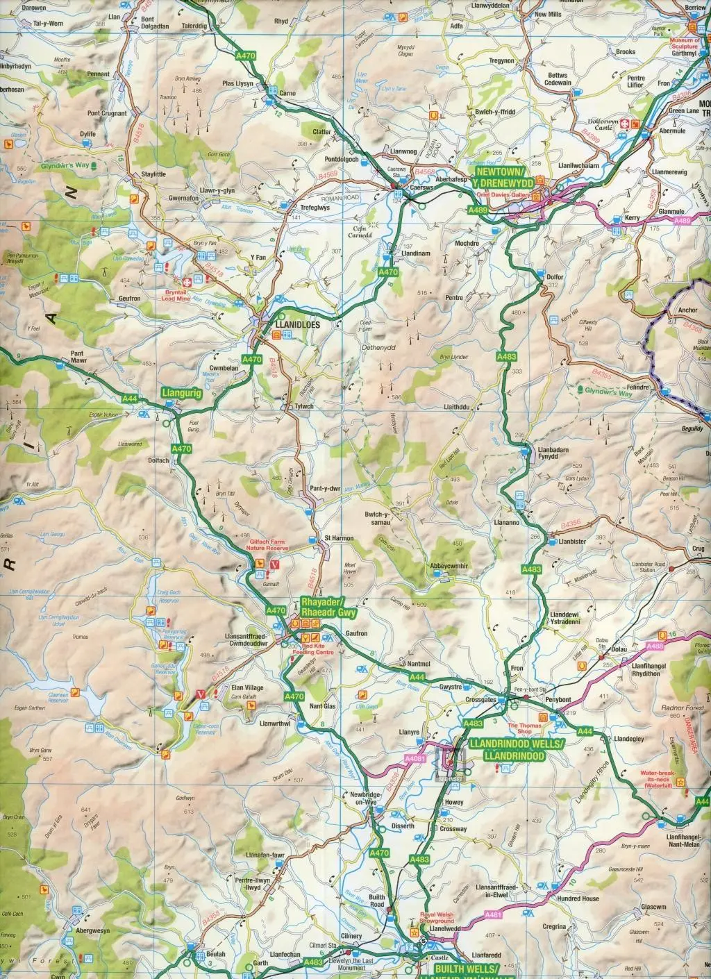 Bild: 9780319263600 | North &amp; Mid Wales Gogledd a Chanolbarth Cymru | (Land-)Karte | 2019