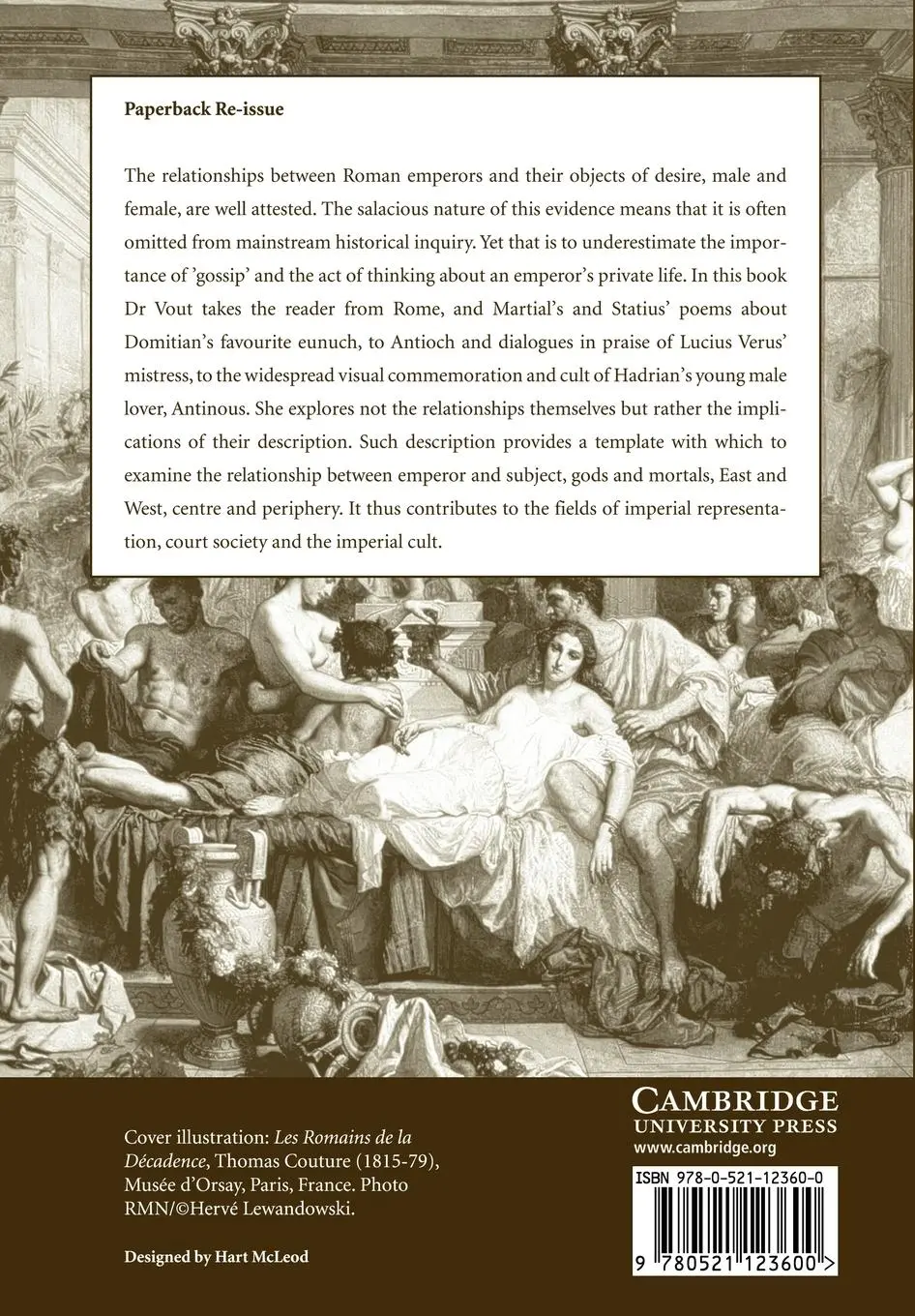 Rückseite: 9780521123600 | Power and Eroticism in Imperial Rome | Caroline Vout | Taschenbuch