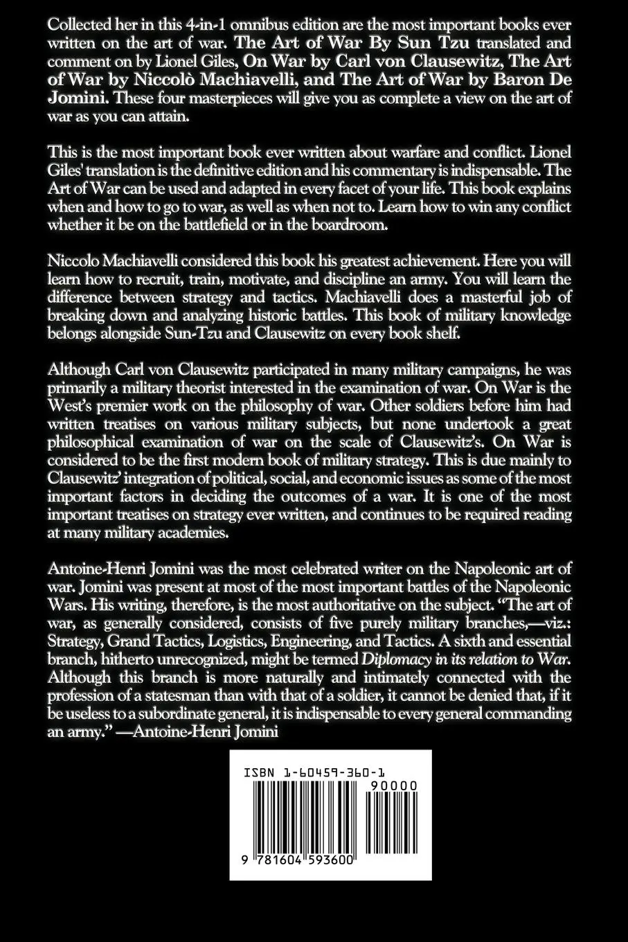 Rückseite: 9781604593600 | The Complete Art of War | Sun Tzu (u. a.) | Taschenbuch | Englisch