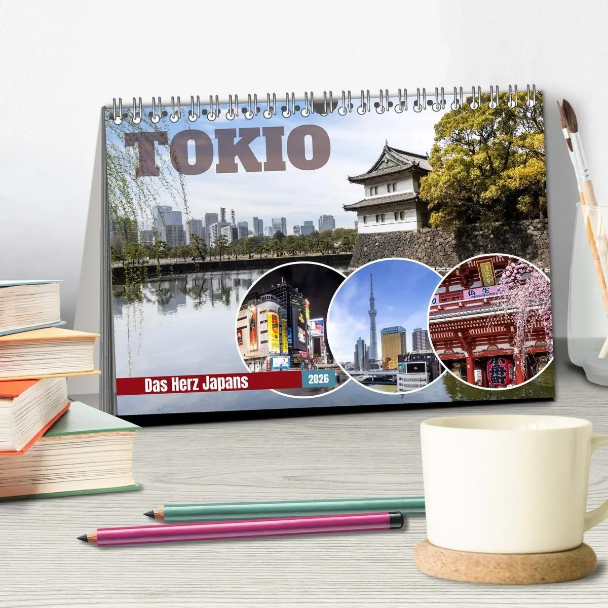 Bild: 9783516663600 | Tokio - Das Herz Japans (Tischkalender 2026 DIN A5 quer), CALVENDO...