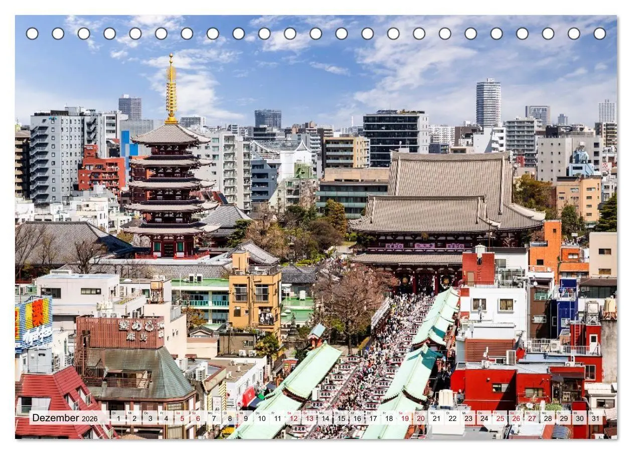 Bild: 9783516663600 | Tokio - Das Herz Japans (Tischkalender 2026 DIN A5 quer), CALVENDO...