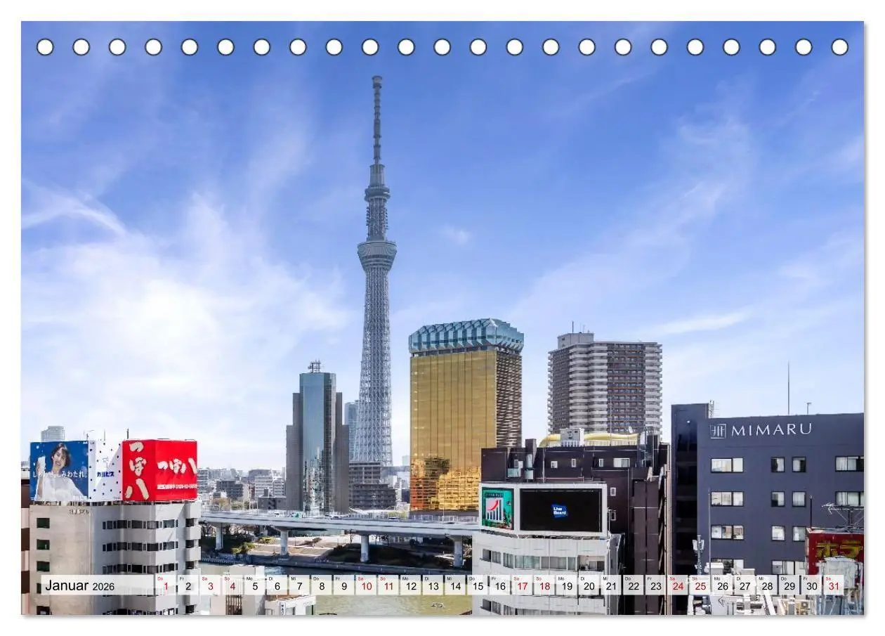 Bild: 9783516663600 | Tokio - Das Herz Japans (Tischkalender 2026 DIN A5 quer), CALVENDO...