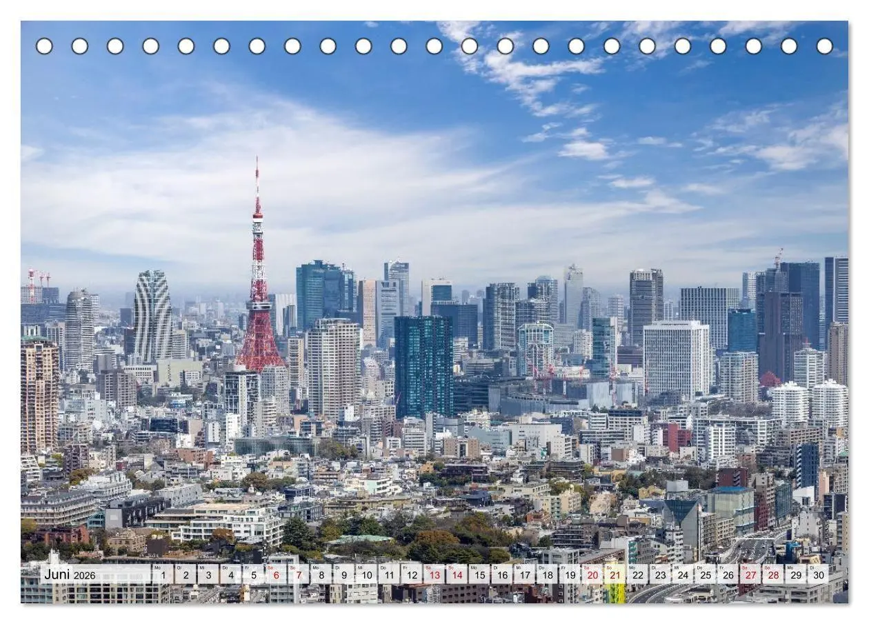 Bild: 9783516663600 | Tokio - Das Herz Japans (Tischkalender 2026 DIN A5 quer), CALVENDO...