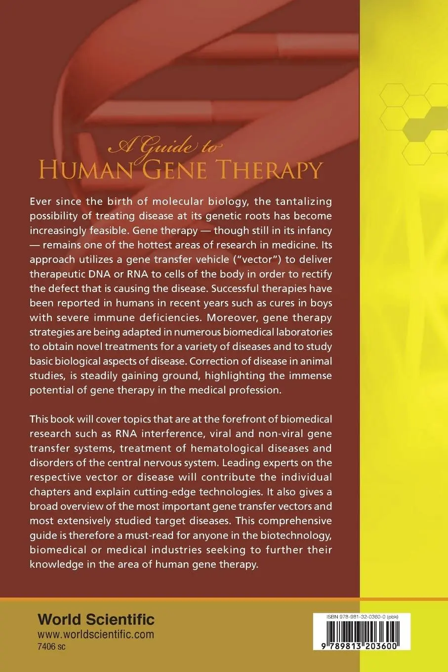 Rückseite: 9789813203600 | GUIDE TO HUMAN GENE THERAPY, A | Herzog Roland W | Taschenbuch | 2010