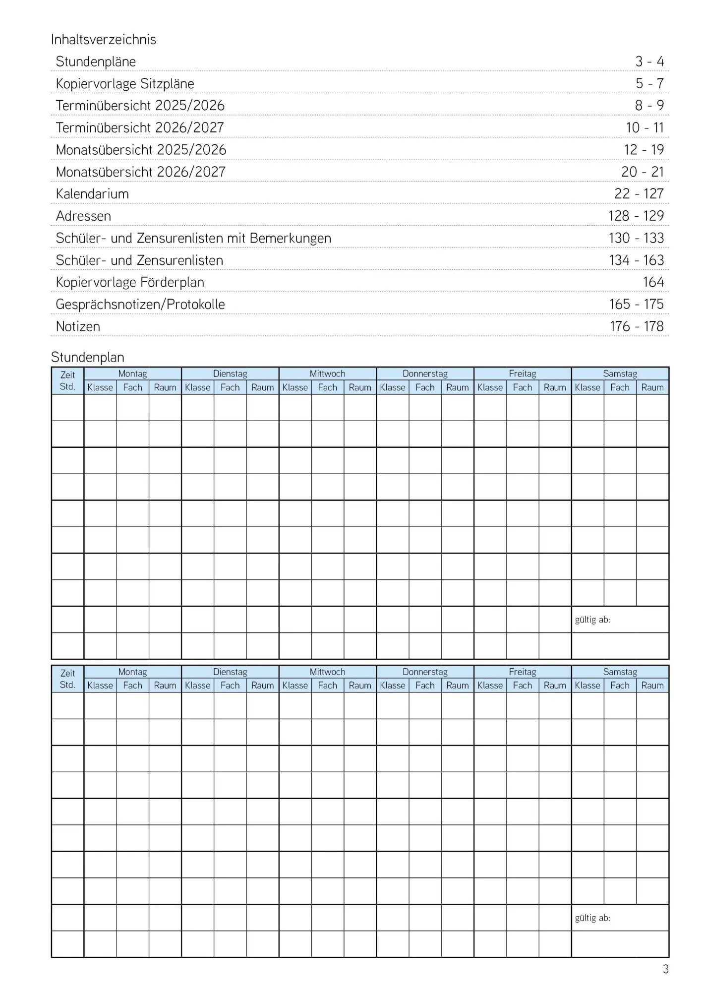Bild: 4260094453700 | Lehrerkalender - Planer für Lehrerinnen und Lehrer 2025/26 | Buch