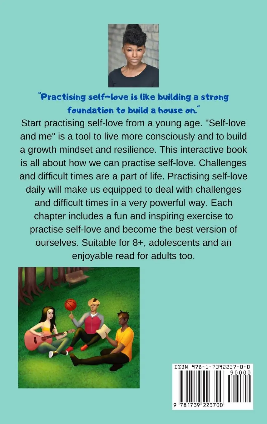 Rückseite: 9781739223700 | Self-love and me | How to practise self-love. For 8+ and adolescents.