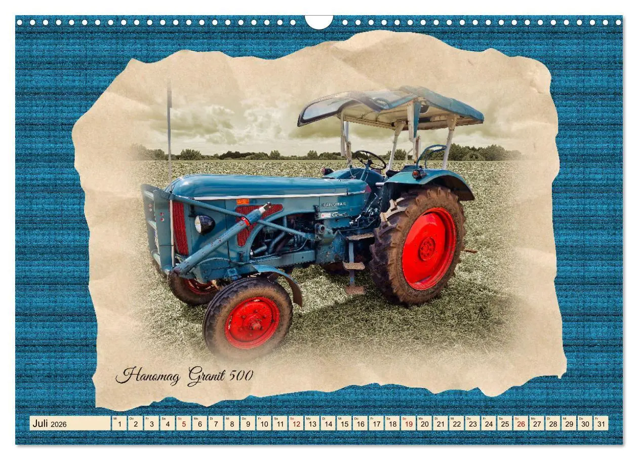 Bild: 9783457493700 | Hanomag Schlepper (Wandkalender 2026 DIN A3 quer), CALVENDO...