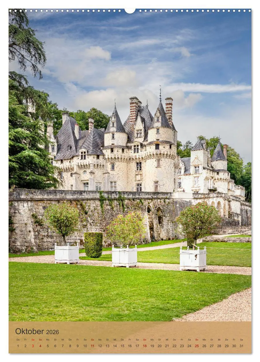 Bild: 9783516273700 | Die Schlösser im Loiretal (Wandkalender 2026 DIN A2 hoch), CALVENDO...