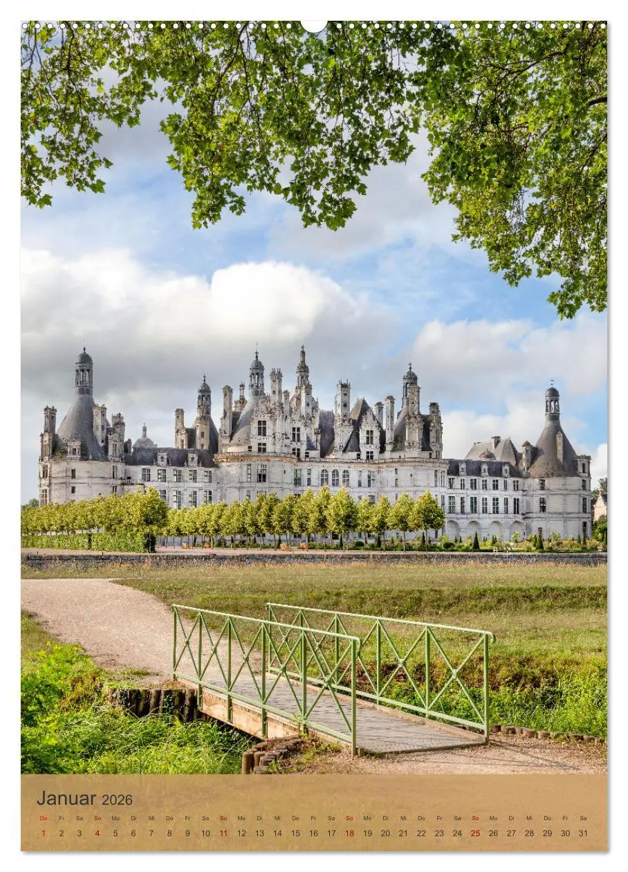 Bild: 9783516273700 | Die Schlösser im Loiretal (Wandkalender 2026 DIN A2 hoch), CALVENDO...