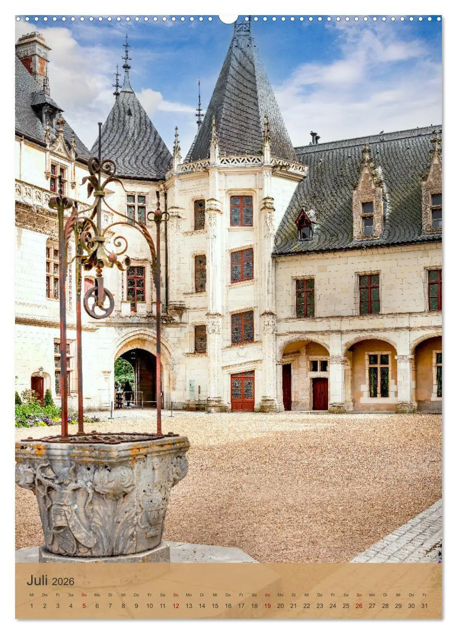 Bild: 9783516273700 | Die Schlösser im Loiretal (Wandkalender 2026 DIN A2 hoch), CALVENDO...