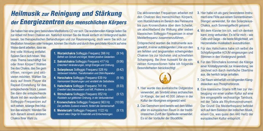 Bild: 9783954473700 | Chakren-Aktivierung (mit Solfeggio-Frequenzen) | Michael Reimann | CD