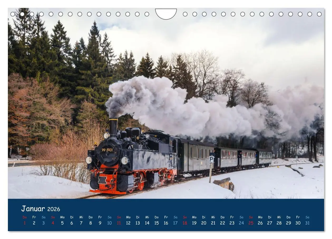 Bild: 9783457623800 | Unter Dampf im Osten (Wandkalender 2026 DIN A4 quer), CALVENDO...