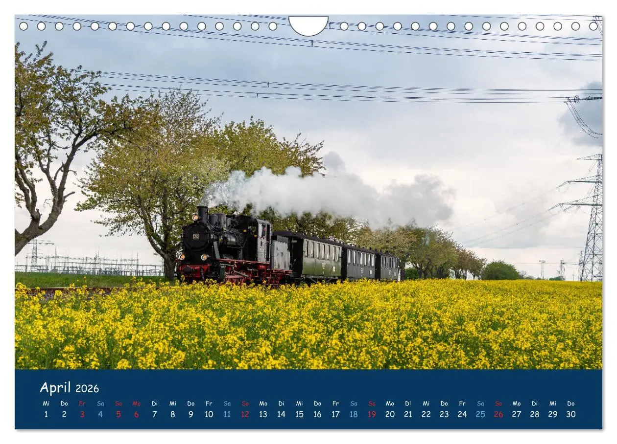 Bild: 9783457623800 | Unter Dampf im Osten (Wandkalender 2026 DIN A4 quer), CALVENDO...