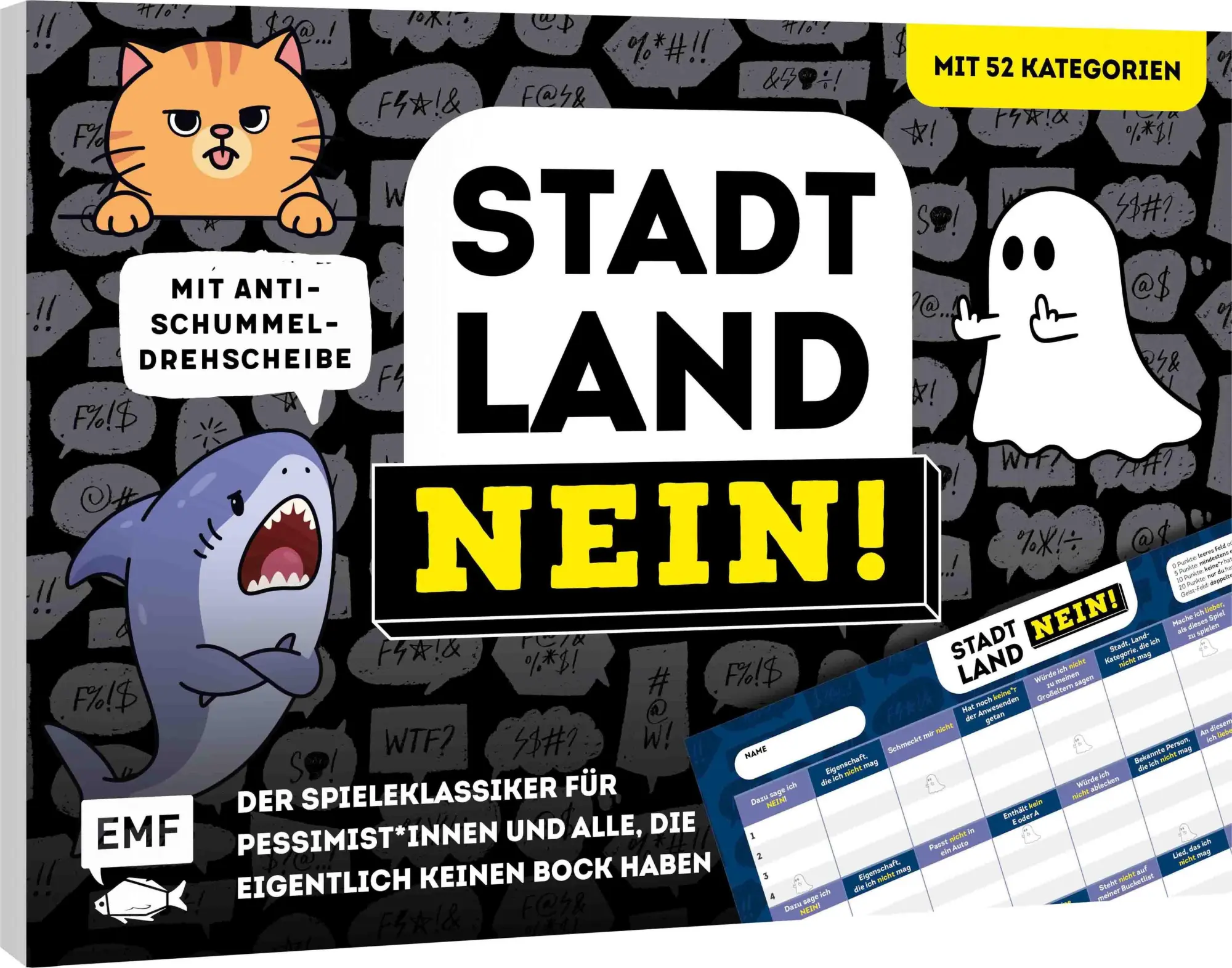 Cover: 4260478343900 | Stadt, Land, NEIN! - Der Spieleklassiker für Pessimist*innen und...