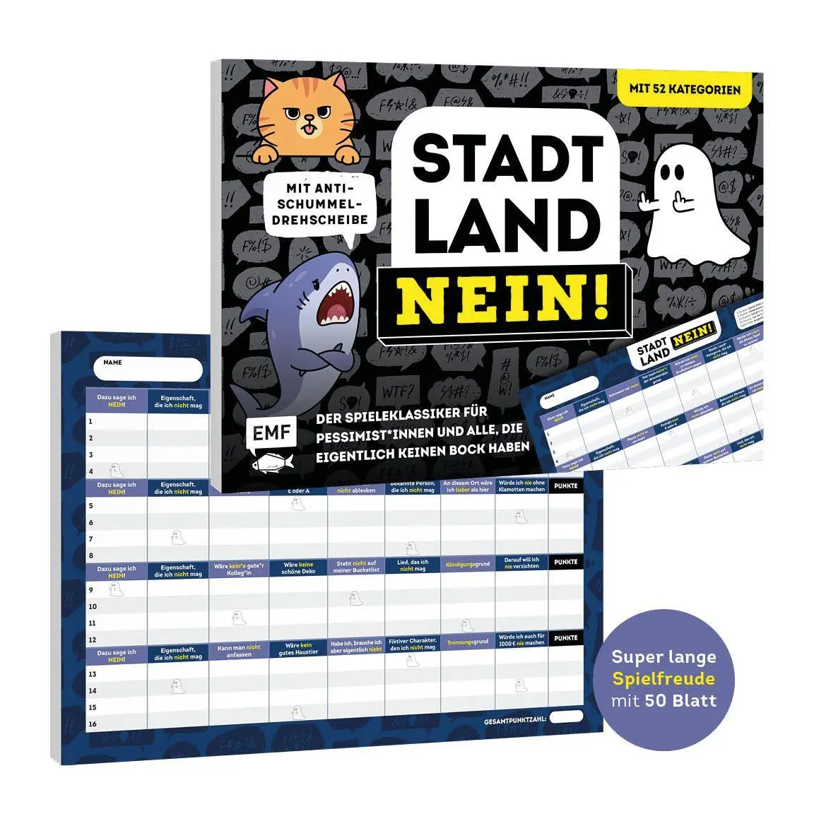 Bild: 4260478343900 | Stadt, Land, NEIN! - Der Spieleklassiker für Pessimist*innen und...