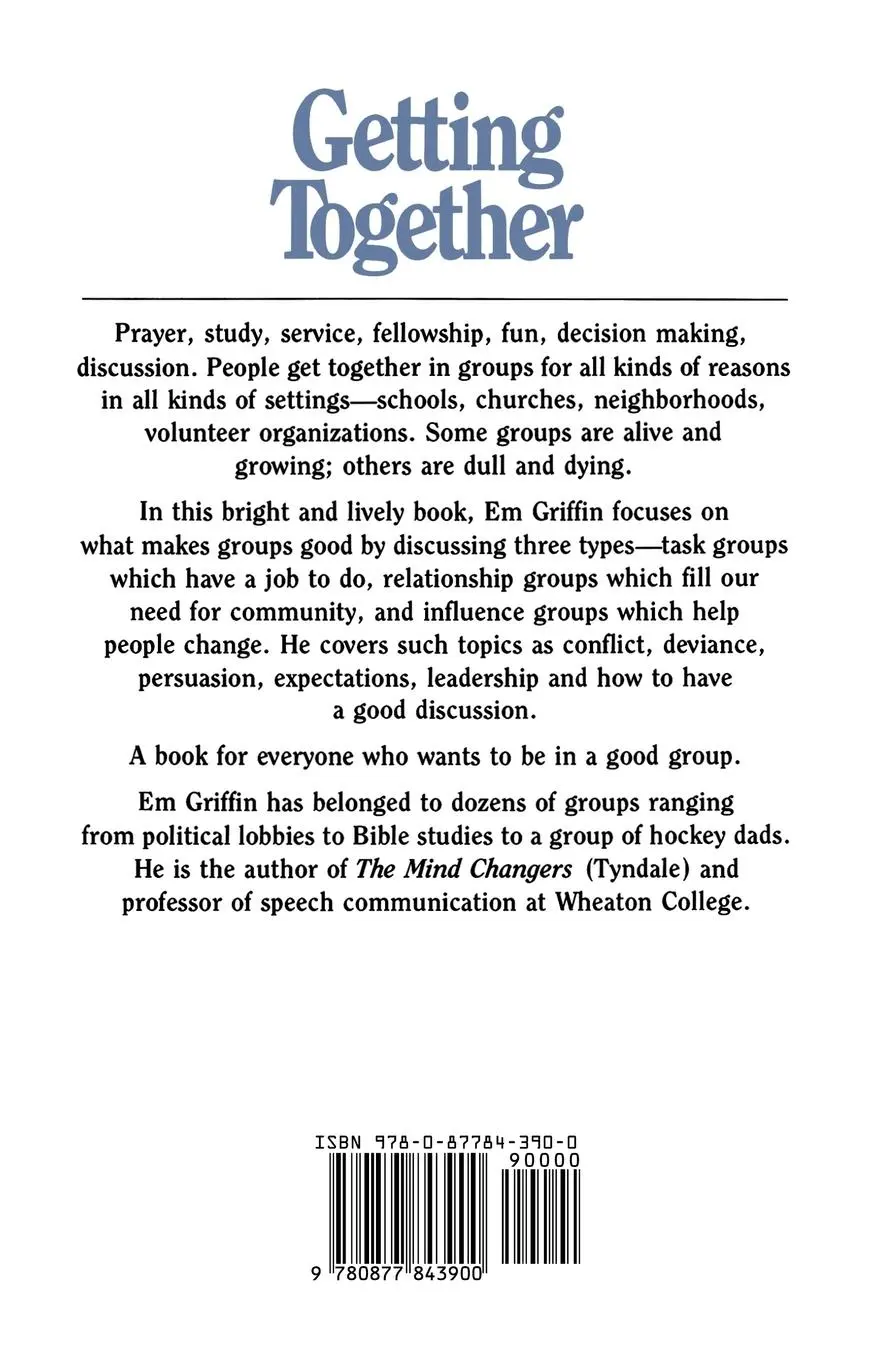 Rückseite: 9780877843900 | Getting Together | A Guide for Good Groups | Emory A. Griffin | Buch