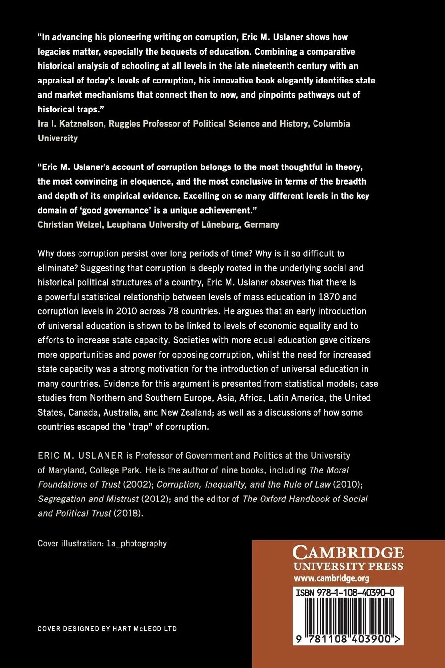 Rückseite: 9781108403900 | The Historical Roots of Corruption | Eric M. Uslaner | Taschenbuch